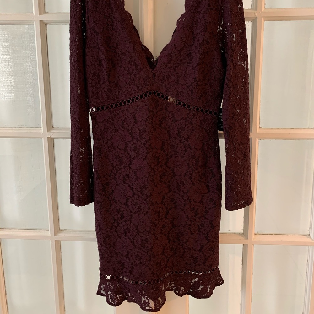 Dark purple Express lace dress